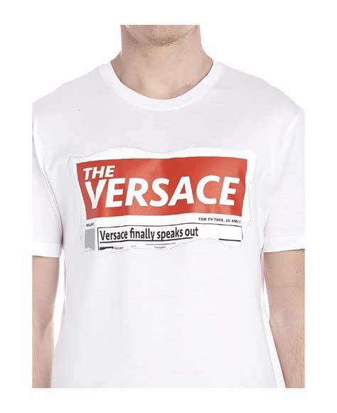 versace tabloid shirt|Versace .